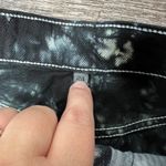 Carmar Jean Shorts Size 24 Waist Button Fly Denim Tie‎ Dye High Rise Waist Black Photo 4