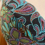 Allande Fine French Lingerie intricate floral detailing lace silk bows size 34c Blue Photo 1