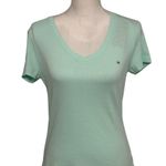 Tommy Hilfiger Women's Mint Green V-Neck Tee NWT Photo 5