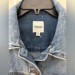 Kensie  Denim Jean Jacket Women's M Medium Wash Raw Hem 100% Cotton Photo 1