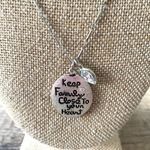 Family Silver Crystal Necklace Photo 0