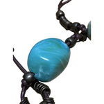 Women's Unbranded Turquoise Green Beaded Necklace One Size Photo 2