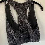 Bcg  Athletic Racerback Sports Snakeskin Design Bra Black Grey Medium Photo 0