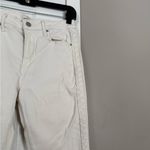 Driftwood  Wyatt White Cream Braided Design Bell Flare Denim Jeans Photo 3