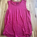 Nike Dri-FIT Pink Striped Loose Fit Tank Top Size L Photo 0