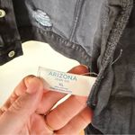 Arizona Jeans Arizona Jean Company Women's Distressed Black Denim Jacket Size Large Photo 3