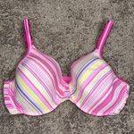 Playtex Pink and Yellow Candy Stripe Bra Size undefined Photo 0