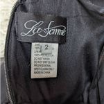 La Femme Strapless Sheer Overlay Formal Romper Dress Black Size 2 Photo 3