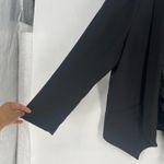 Quince  Blazer Jacket Womens Large Black Stretch Open Front High Low Hem Photo 3