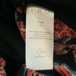 IRO ππ Floral Fling Sheath Dress ~ 100% Silk Print 38 Ruched Draped Long Sleeve Photo 14