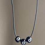 Handmade 8 ball grunge funky unisex necklace🎲8️⃣🖤 Photo 4