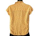 Beach Lunch Lounge Yellow Pineapple Print Button Photo 4