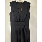 Ramy Brook Quinn Plunge-Neck Gown Dress Black Size 10 NWT Bold Front Slit Photo 4