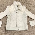 Bebe  Vintage y2k rabbit fur leather jacket size small Photo 1