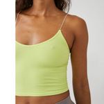 Free People NWOT  Skinny Strap Brami / Tonic Neon Yellow Photo 3