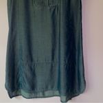 Nic+Zoe  PM Tunic Dress Sleeveless Dark Chambray Pintuck Lyocell Photo 3