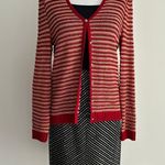 St. John  Sweater Womens Medium Wool Knit Button Front Preppy Cardigan Photo 1