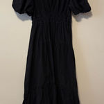 PaperMoon  Black Maxi Dress with Puff Sleeves Photo 0
