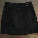 Free People Women's velour Black Mini Skirt Size 29 Photo 3