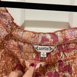 Nanette Lepore NWT- Nanette Lenore Orange & Pink Floral Smocked Blouse Photo 3