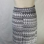 American Eagle  Tribal Print with Slit Black and White Maxi Skirt Size X … Photo 5
