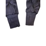 Buff Bunny Collection Cropped Zip Up Hoodie Charcoal Leaf Print Athleisure M Gray Size M Photo 13