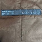 ZARA Brushed Vegan Suede Pullover Dress brown cap sleeve women sz M Photo 7