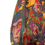 Multicolored Picasso print long sleeve silk shirt measurements in pictures Size undefined Photo 1