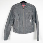 Bernardo Collection By  Women's‎ Faux Leather Jacket Gray Sz S Photo 0