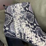 Marc Fisher Mark Fisher Oshay Leather Boots Booties Python Snakeskin Print Sz 11 Block Heel Photo 9
