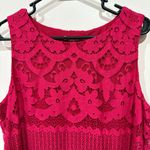 Sophie Max  Lace Sleeveless Shift Dress - Pink Size L NWT Photo 3