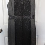 NYDJ NWTS Not Your Daughter's Jeans () Bodycon Lace Accent Dress W10 Black/Grey Photo 0