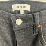 RE/DONE 70s Stove Pipe Jeans Raw Hem Washed Noir Black Buttonfly size 28 Photo 3