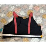 NWOT Walk Pop Women Black Dusty Pink Sports Bra Size 3X Strappy Removable Padded Photo 4