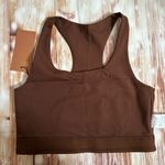 Girlfriend Collective  Cafe Brown Paloma Racerback Sports Bra Style 1002 Sz M Photo 13