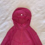 Lululemon  Pink Half Zip Luon Pullover Sweater Jacket With Ponytail Hole Photo 1