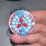 Vintage Set of 7 1964/65 NEW YORK'S WORLD FAIR MITSUBISHI ELECTRIC PINS Blue Photo 2
