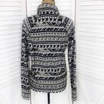 PINK - Victoria's Secret Pink by Victoria’s Secret Aztec Quarter Zip Pullover Shirt Black Cream Small Photo 3