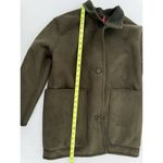 Spanx  Reversible Suede Sherpa Jacket Sz XS Utility Green Oversized Coat NWT $228 Photo 12