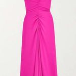 Veronica Beard  chain-embellished ruched stretch-jersey halterneck maxi dress  M Photo 2