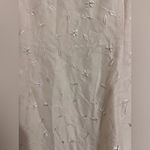 Ann Taylor Off White Silk Floral Embroidered Mini Tank Dress Y2K 90s Normcore Photo 3