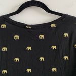 Fabienne Chapot Black & Gold Elephant Novelty Print Krista T Photo 4