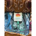 Farm Rio Sweet Mermaids Bandana Paisley Patchwork Puff Sleeve Mini Dress XS Photo 3