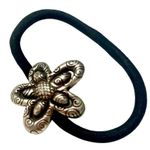 Brighton Hair Tie Metal Charm Retired Chunky Flower Photo 0