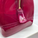 Furla Candy Jelly Satchel Bag – Burgundy, Gold Hardware – New Photo 4