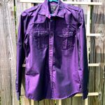 G by Guess  Deep Purple Button Down Long Sleeve Shirt S Photo 0