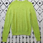 Acne Studios Acne Studios Kalon Face Sweater Neon Green Wool Patch Sweater XS Photo 5