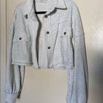 POL Cropped Grey Jacket Photo 0