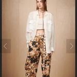 ZARA  Camouflage Patterned Pants - Black, Green, Pink Photo 2