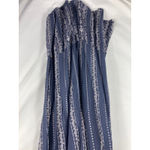 Japna  Striped Ruffle Off Shoulder Wide Leg Jumpsuit Size Medium Photo 1